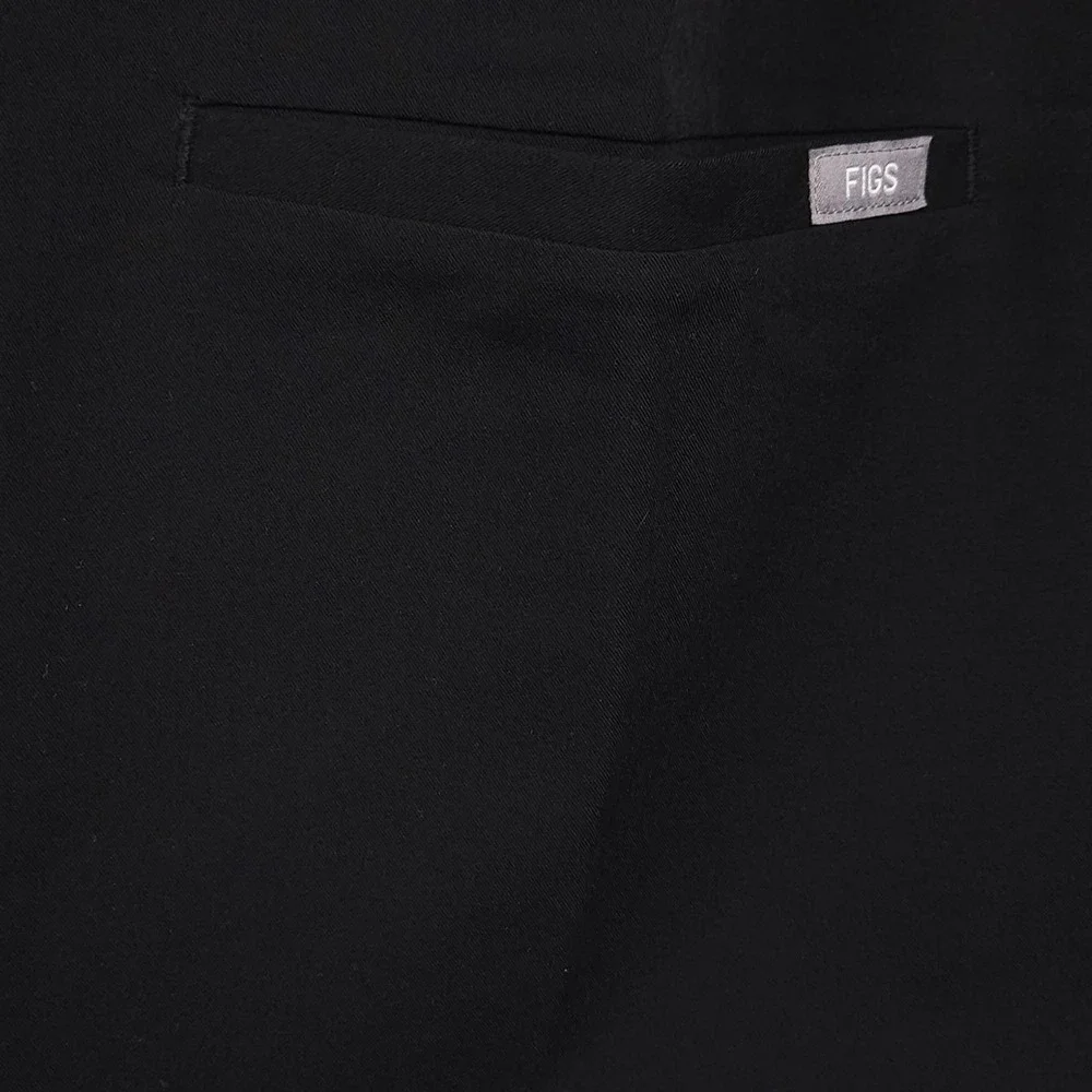 FIGS Casma Scrub‎ Top Black 4XL Three Pocket V-Neck FIONTechnology Women's NWT - Picture 3 of 11